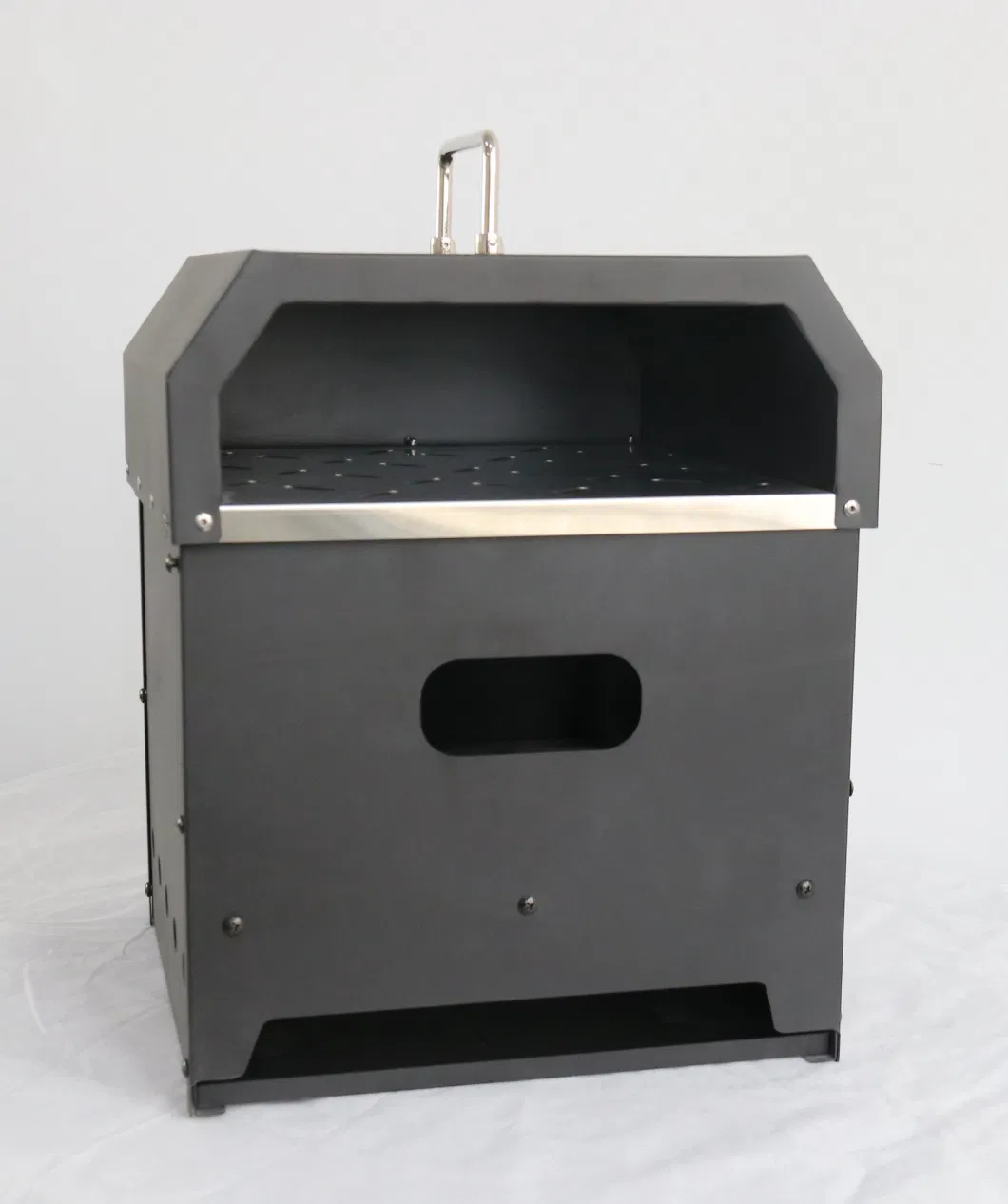 OEM/ODM 12 Inch Black Powder Coating Outdoor Wood Pellet Baking Pizza Oven for Party Home Garden